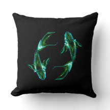 Fische – Minimalistisches Zodiac-Dekokissen