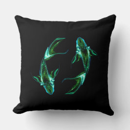 Fische – Minimalistisches Zodiac-Dekokissen Kissen