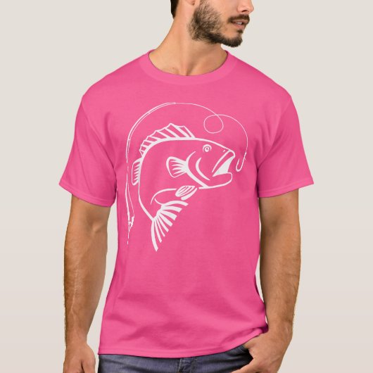 Fische mit Fangrinne T-Shirt (Vorderseite)