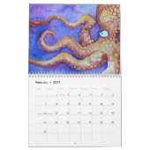 Fische mit Haltungs-Sammlung durch Mike Quinn Kalender (Feb 2027)