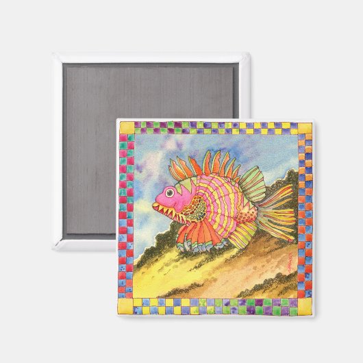 Fische mit kontrollierter Grenze #2 Magnet (Vorderseite/Rückseite)