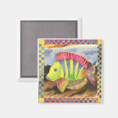 Fische mit kontrollierter Grenze #3 Magnet (Vorderseite/Rückseite)