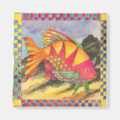 Fische mit kontrollierter Grenze #4 Magnet (Vorne)