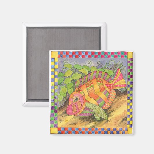 Fische mit kontrollierter Grenze #5 Magnet (Vorderseite/Rückseite)