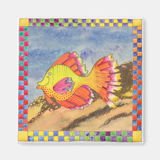 Fische mit kontrollierter Grenze #6 Magnet (Vorne)