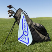 Fische mit Sternzeichen Golfhandtuch (Gras)