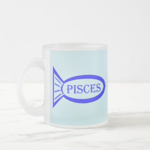 Fische mit Sternzeichen Mattglastasse