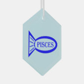 Fische mit Sternzeichen Ornament Aus Glas (Vorderseite Rechts)