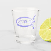 Fische mit Sternzeichen Schnapsglas (Rückseite)