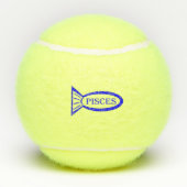 Fische mit Sternzeichen Tennisbälle (Rückseite)