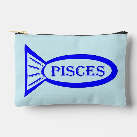 Fische mit Sternzeichen Zubehörtasche (Vorderseite)