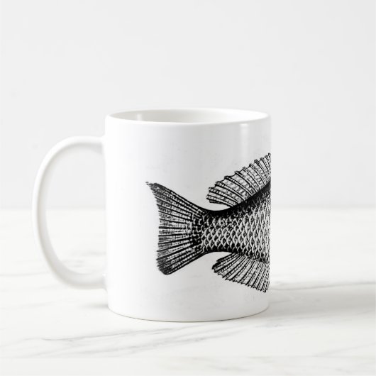 Fische mit Weihnachtsmannmütze Kaffeetasse (Links)