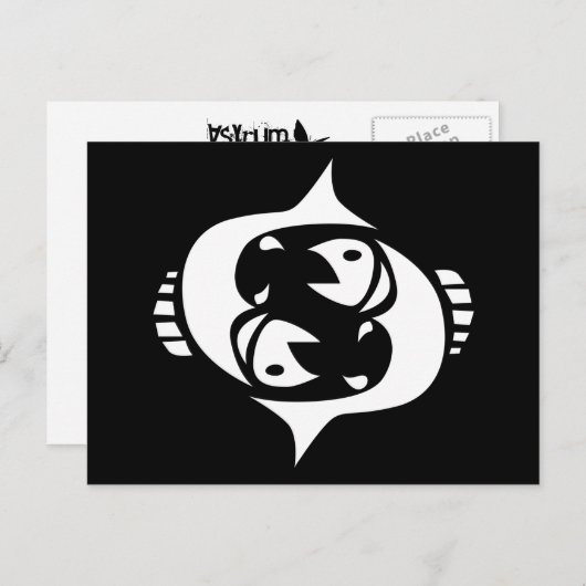 Fische Postkarte (Vorne/Hinten)