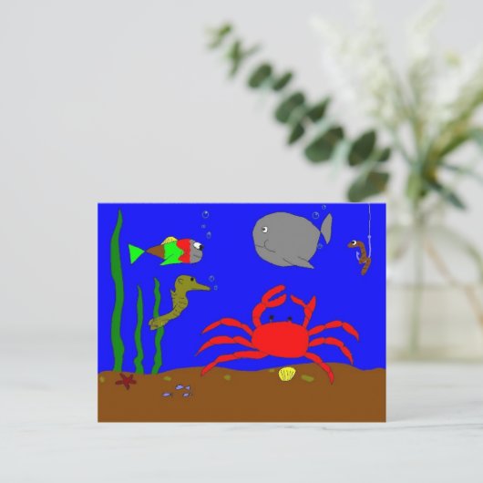 FISCHE POSTKARTE (Stehend Vorderseite)