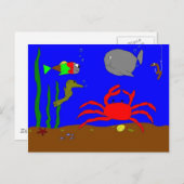 FISCHE POSTKARTE (Vorne/Hinten)