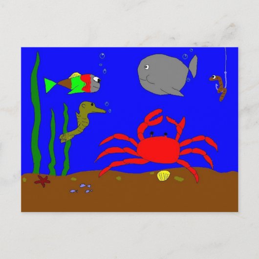 FISCHE POSTKARTE (Vorderseite)