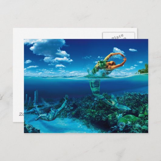 Fische - Postkarte (Vorne/Hinten)