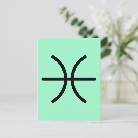 Fische Postkarte (Stehend Vorderseite)