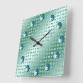 Fische Quadratische Wanduhr (Winkel)