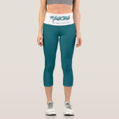 Fische Reflektion Hochwaisted Capris (Vorderseite)