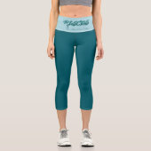 Fische Reflektion Hochwaisted Capris (Vorderseite)
