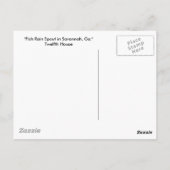 Fische Regenschauer in Savannah, Ga. Postkarte (Rückseite)