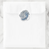 Fische.. Runder Aufkleber (Tasche)