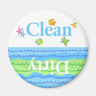 Fische säubern schmutzigen Spülmaschinen-Magnete Magnet