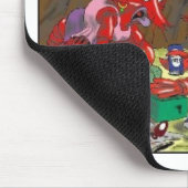 Fische Scheidung Funny Cartoon Gift T-Shirts Samml Mousepad (Ecke)