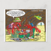 Fische Scheidung Funny Cartoon Gift T-Shirts Samml Postkarte (Vorderseite)