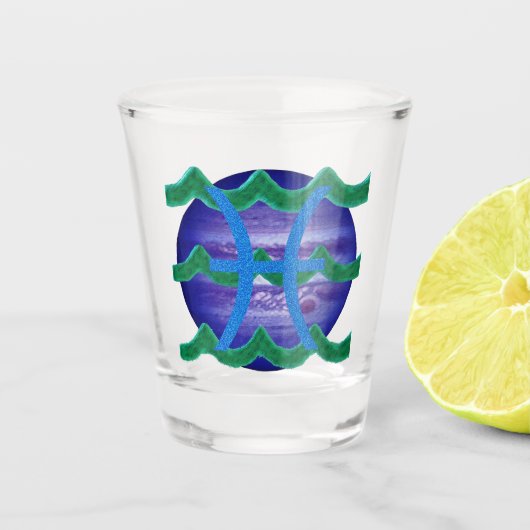 Fische Schnapsglas (Vorderseite)