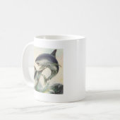 Fische - schwarzer Speerfisch-u. Kaffeetasse (Vorderseite Links)