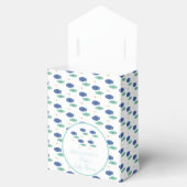 Fische schwimmen Blue Baby Dusche Geschenkschachtel (Geöffnet)