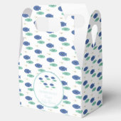Fische schwimmen Blue Baby Dusche Geschenkschachtel (Geöffnet)