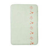 Fische Schwimmen Grafik Pirahnas Orange auf jeder  Badematte (Vorderseite Vertikal)