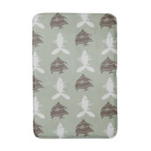 Fische Schwimmen Grau Grau Grau auf jeder Farbe Badematte (Vorderseite Vertikal)