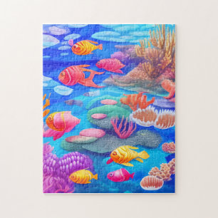 Fische schwimmen unter Wasser Puzzle