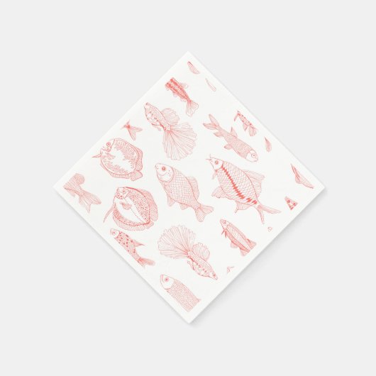 Fische Serviette (Ecke)