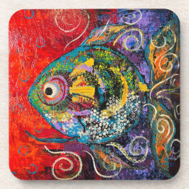 Fische Set aus hartem Kunststoff Untersetzer