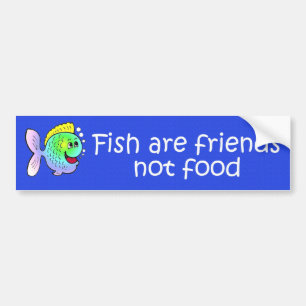 Fische sind Freunde Autoaufkleber