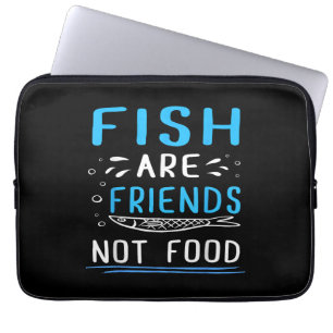 Fische sind Freunde, die nichts essen TShirt Fishe Laptopschutzhülle