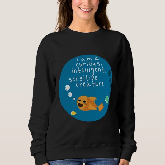 Fische sind Freunde Sweatshirt (Vorderseite)