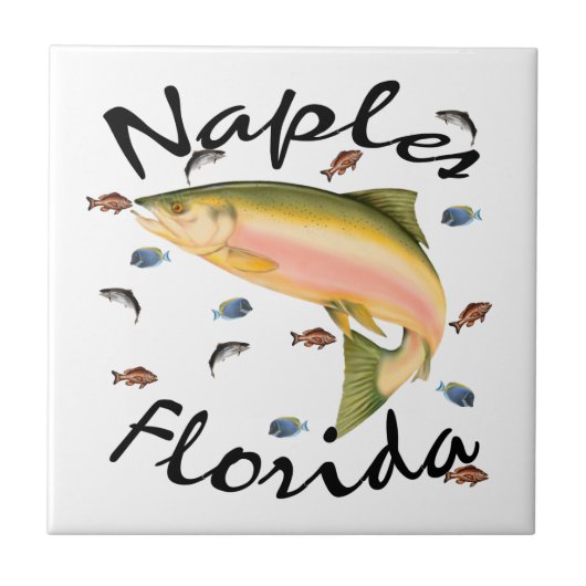 Fische sortierte Andenken-Fliese Fliese (Vorderseite)