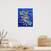 Fische spielen Geige Poster (Küche)