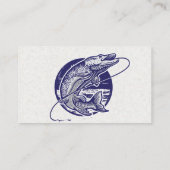 Fische springen aus dem Wasser Visitenkarte (Rückseite)