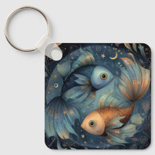 Fische Sternzeichen Astrologie Himmels Geburtstag Schlüsselanhänger