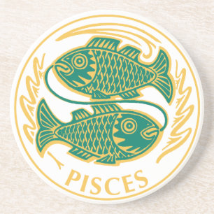 Fische Sternzeichen auf einem Untersetzer