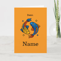 Fische-Sternzeichen Cartoon-Fisch-Illustration
