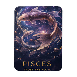 Fische Sternzeichen Fisch Himmels Astrologie Symbo Magnet