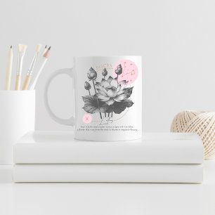 Fische Sternzeichen Floral Lotus Astrologie Geburt Kaffeetasse